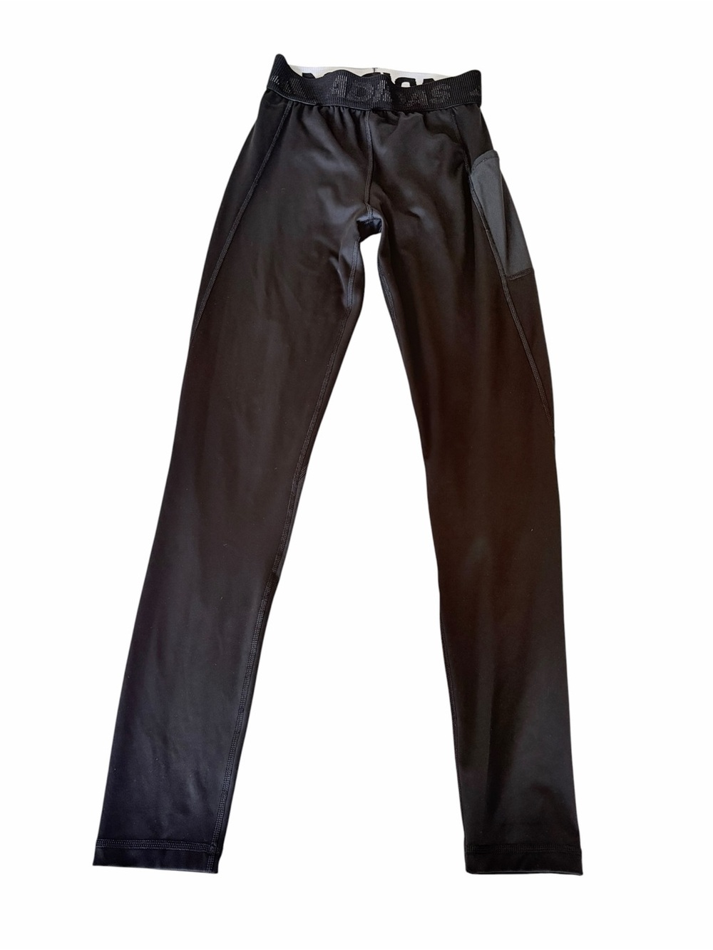 adidas Black Athletic Women 
Leggings with Logo - Picture 3 of 4
